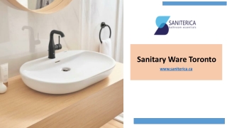 Sanitary Ware Toronto - saniterica.ca