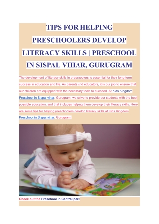 TIPS FOR HELPING PRESCHOOLERS DEVELOP LITERACY SKILLS _ PRESCHOOL IN SISPAL VIHAR, GURUGRAM (1)