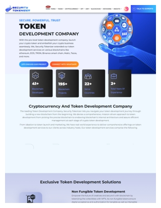 Token Development Company | Crypto Token Development Services - STO