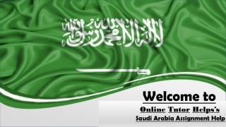 Assignment Help Saudi Arabia
