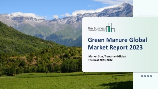 Green Manure Market 2023 - By Size, Industry Analysis, Segmentation And Outlook