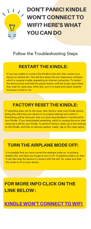 Don't Panic! Kindle Won't Connect to Wifi Here's What You Can Do