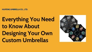 Everything You Need to Know About Designing Your Own Custom Umbrellas