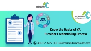 Know the Basics of VA Provider Credentialing Process