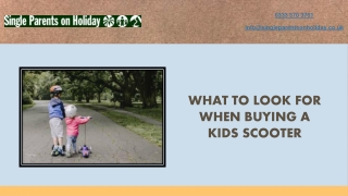 What to Look for When Buying a Kids Scooter
