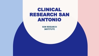 Clinical Research San Antonio