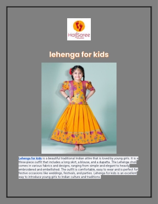 lehenga for kids