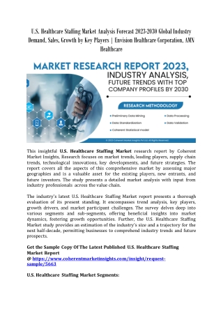 U.S. Healthcare Staffing Market Analysis