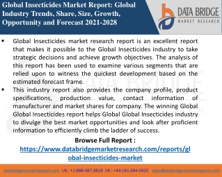 Insecticides Market-Chemical Material