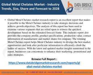 Metal Chelates Market- Agricultural & Animal feed