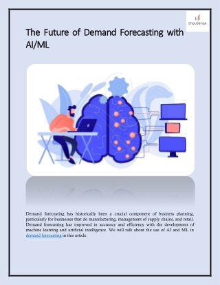 The Future of Demand Forecasting with AI/ML