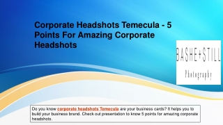 Corporate Headshots Temecula - 5 Tips For Amazing Corporate Headshots