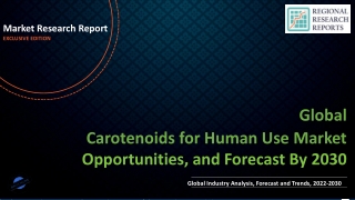 Carotenoids for Human Use Market to Perceive Substantial Growth during 2030