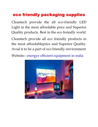 eco friendly packaging supplies