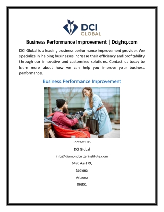 Business Performance Improvement  Dcighq.com