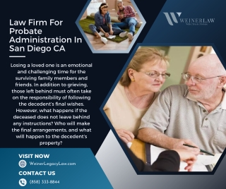 Law Firm For Probate Administration In San Diego CA