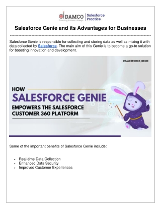 Salesforce Genie and its Advantages for Businesses