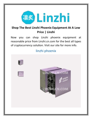 Shop The Best Linzhi Phoenix Equipment At A Low Price Linzhi