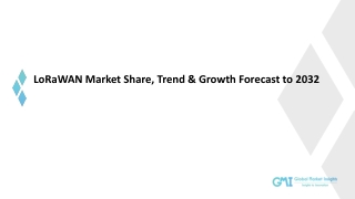 LoRaWAN Market Growth Potential & Forecast, 2032