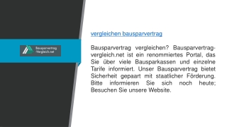 Bausparvertrag vergleichen Bausparvertrag-vergleich.net