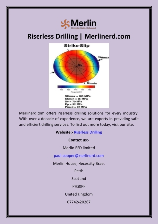 Riserless Drilling  Merlinerd