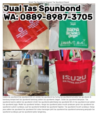 O88ᑫ·8ᑫ8ᜪ·ᣮᜪO5 (WA) Mesin Sablon Tas Spunbond Jual Tas Spunbond Sidoarjo