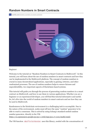 scortik.com-Random Numbers in Smart Contracts