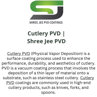 Cutlery PVD  Shree Jee PVD