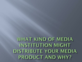 media institution