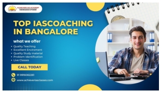 Top  IAS Coaching In Bangalore