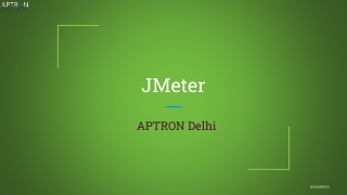 JMeter Training in Delhi