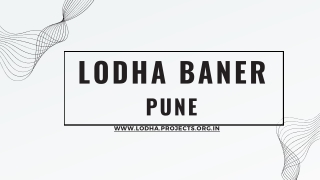 Lodha Baner Pune - Brochure