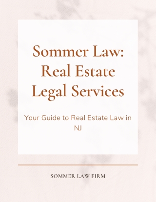 Expert Real Estate Legal Services In New Jersey