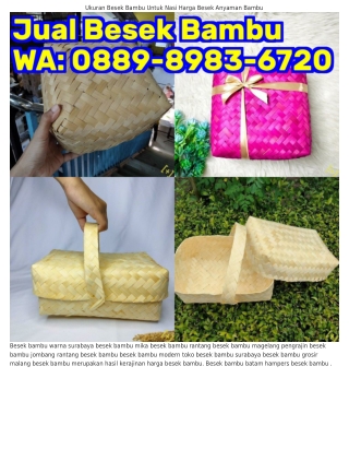 Ô88ᑫ.8ᑫ8З.Ꮾ72Ô (WA) Jual Besek Bambu Tangerang Besek Bali