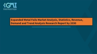 Expanded Metal Foils Market Size, Share, Trends & Forecasts To 2030