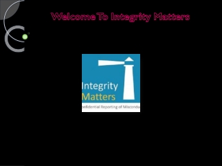 Online Anti Bribery and  Anti-Corruption (ABAC) Training - Integrity Matters