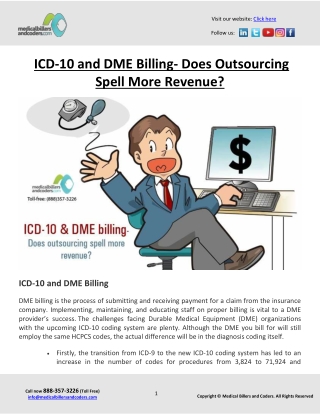 ICD-10 and DME Billing- Does Outsourcing Spell More Revenue.docx