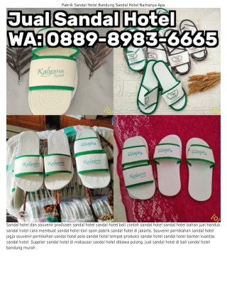 Ö88ᑫ–8ᑫ83–ϬϬϬ5 (WA) Cara Membuat Sandal Dari Barang Bekas Sandal Hotel Outdoor