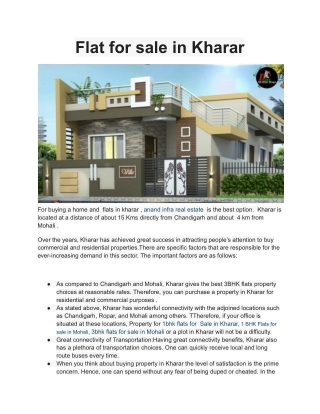 1 BHK Flats for sale in Mohali