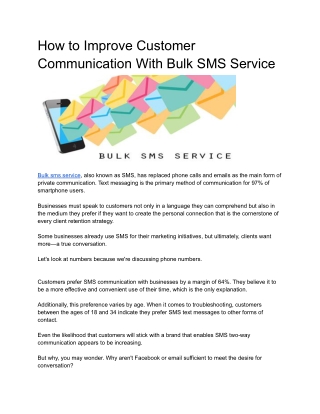 Msgclub Bulk sms service provider