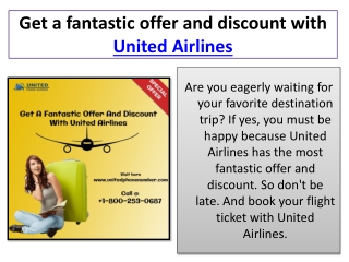 Book your cheap ticket with United Airlines and save more