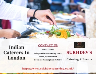 Top Rated Indian Caterers in London