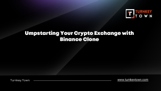 Umpstarting Your Crypto Exchange with Binance Clone