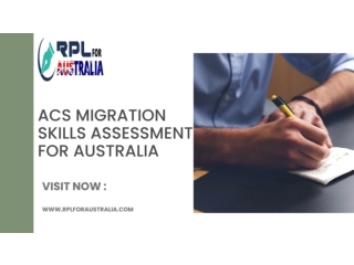 ACS Migration Skills Assessment for Australia