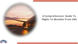 Flights from USA To Mumbai