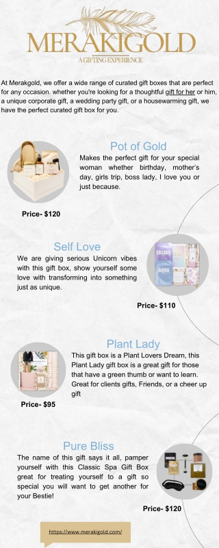 keepsake curated gift box for women