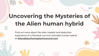 Alien human hybrid