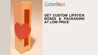 Custom Lipstick Packaging Boxes