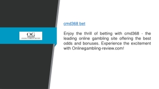 Cmd368 Bet Onlinegambling-review.com