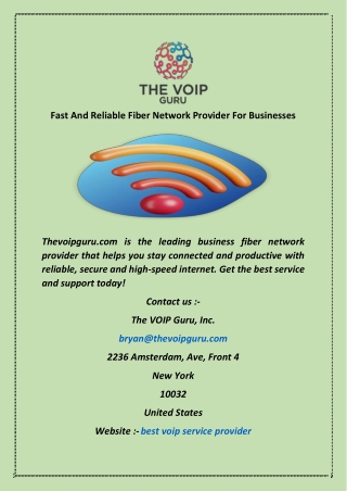 Find The Best Voip Service Provider For Your Business Needs